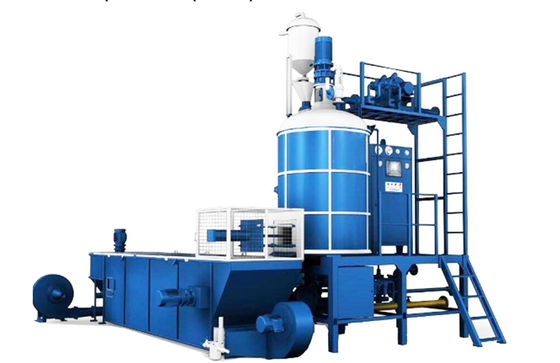 สายการผลิต EPS ความหนาแน่นสูง Batch Pre Expander Foam Making Machine